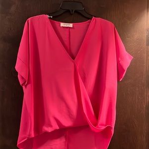 Hot pink blouse